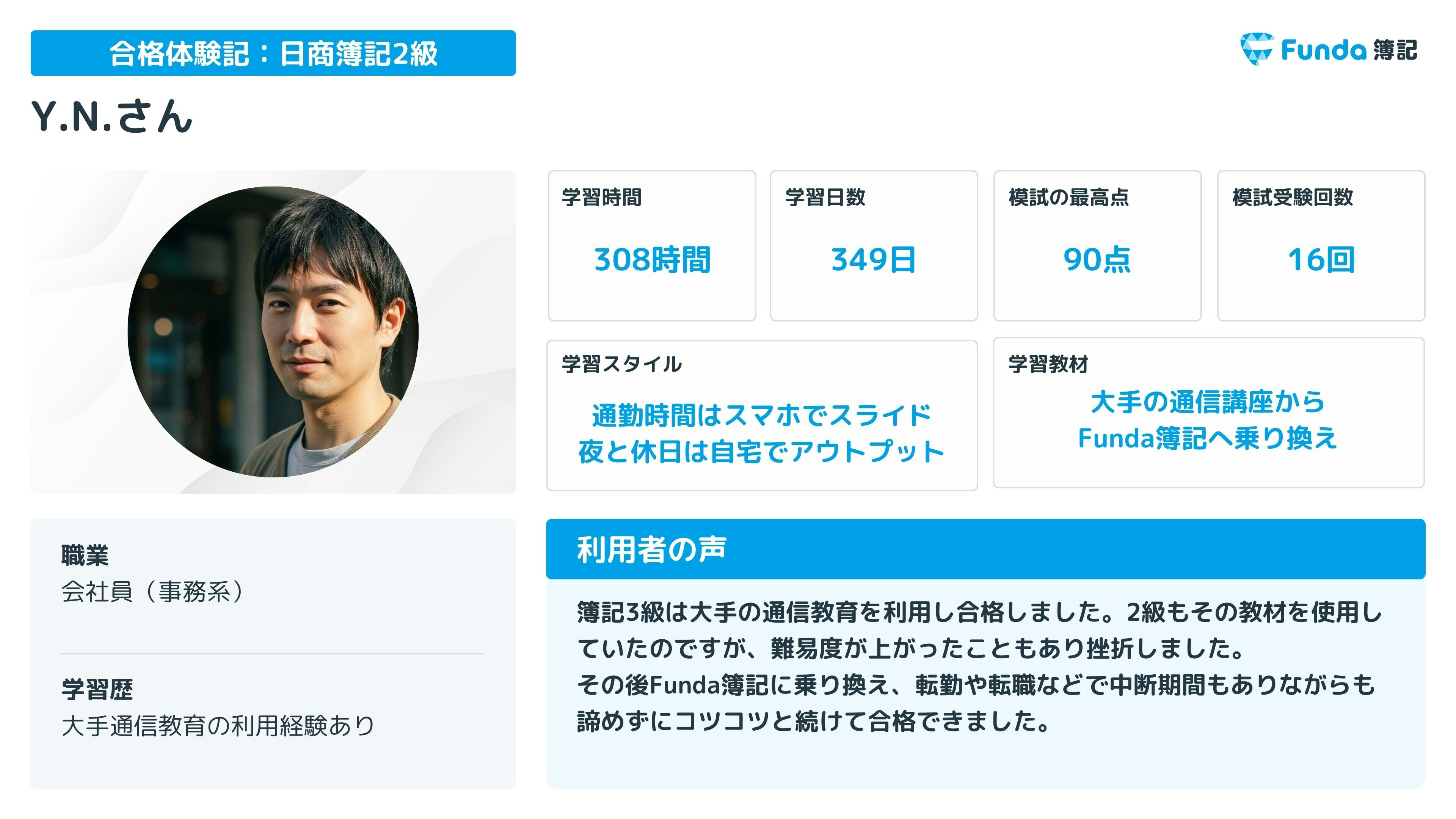 Y.N.さんの合格体験記