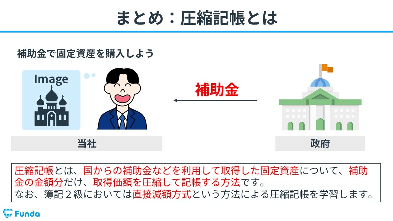 簿記2級】圧縮記帳とは？仕訳方法を基礎からわかりやすく解説