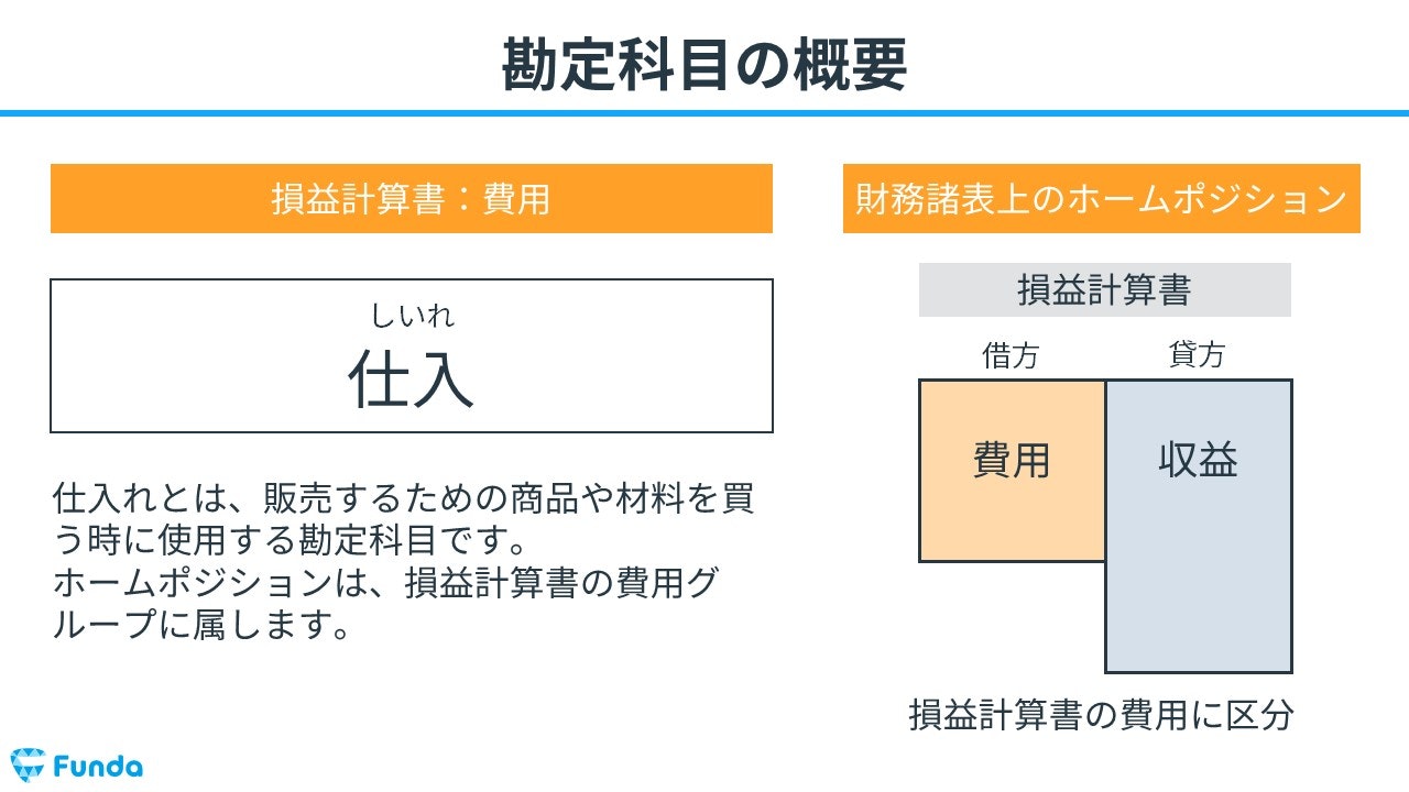 仕入とは？簿記の勘定科目を仕訳事例を用いてわかりやすく解説 | Funda簿記ブログ