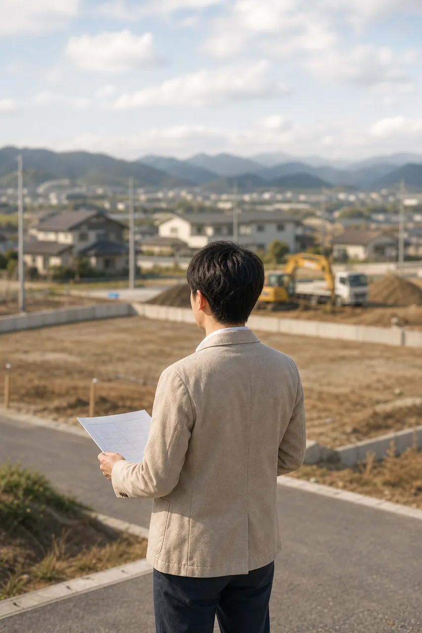 購入する土地の下見