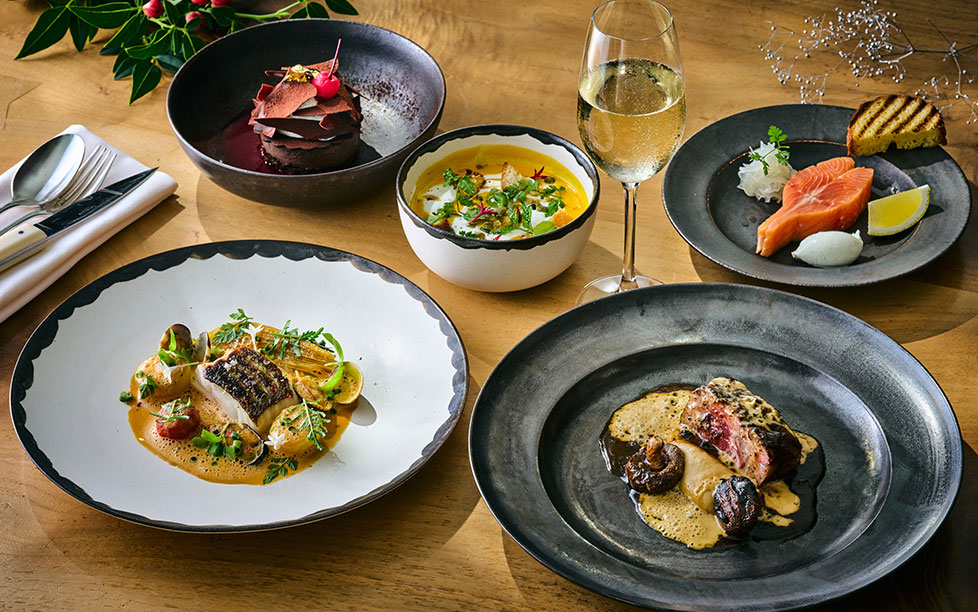 フェスティブ、ランチ、スペシャルコース、ステーキ、アンダーズ 東京、ホテル、シーフード