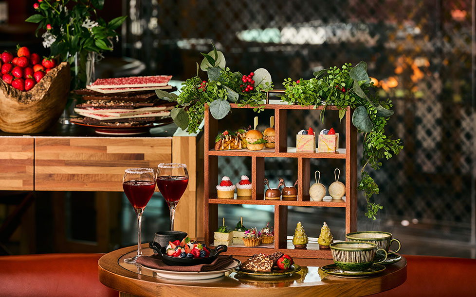 フェスティブ、クリスマス、アフタヌーンティー、チョコレート、スイーツ、セイボリー、アンダーズ 東京、虎ノ門ヒルズ、ホテル