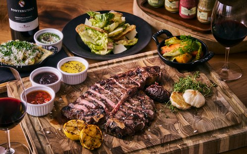 グリル、ステーキ、T-Bone、ワイン、アンダーズ 東京
