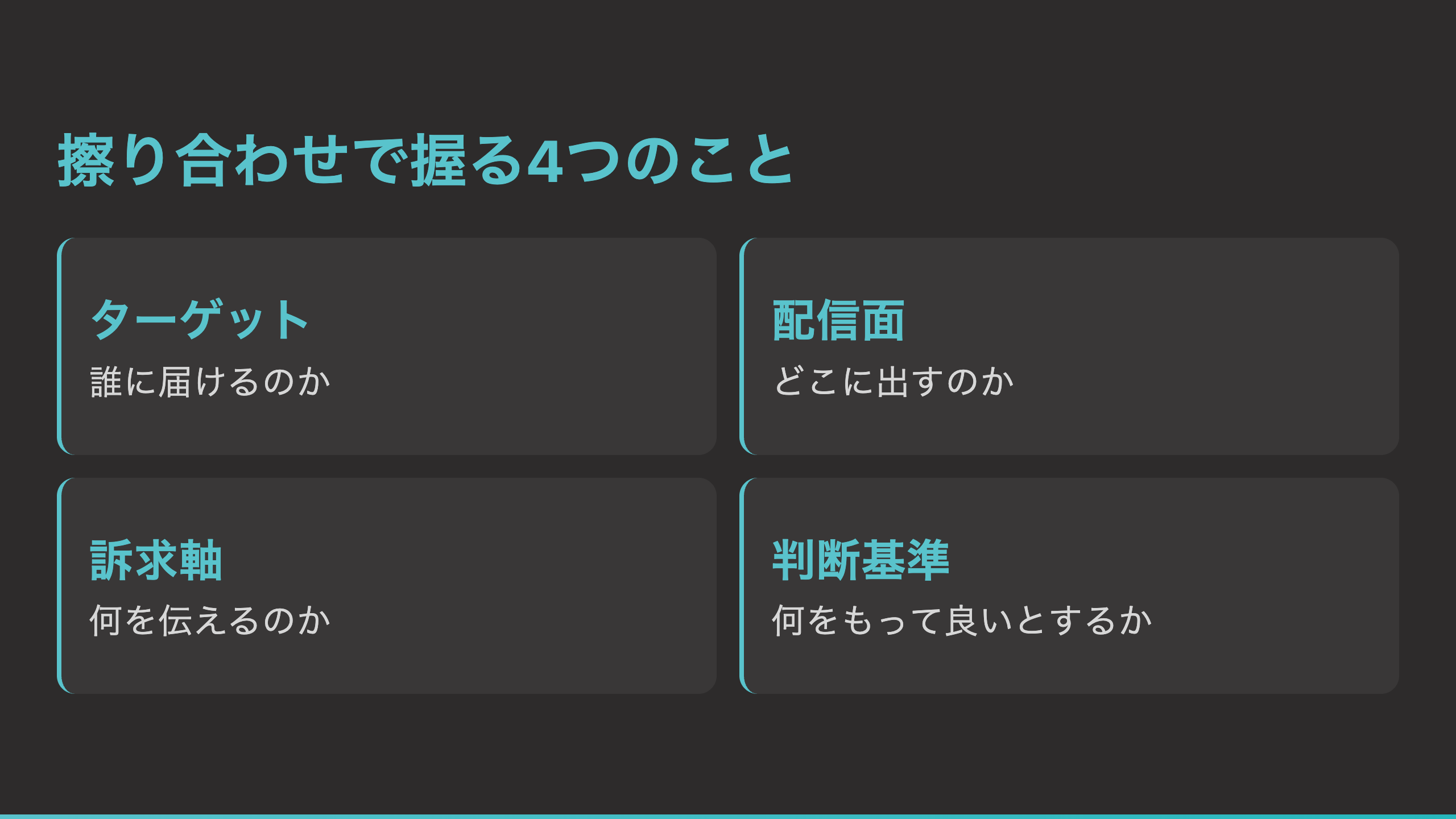要件定義で握る4つのこと
