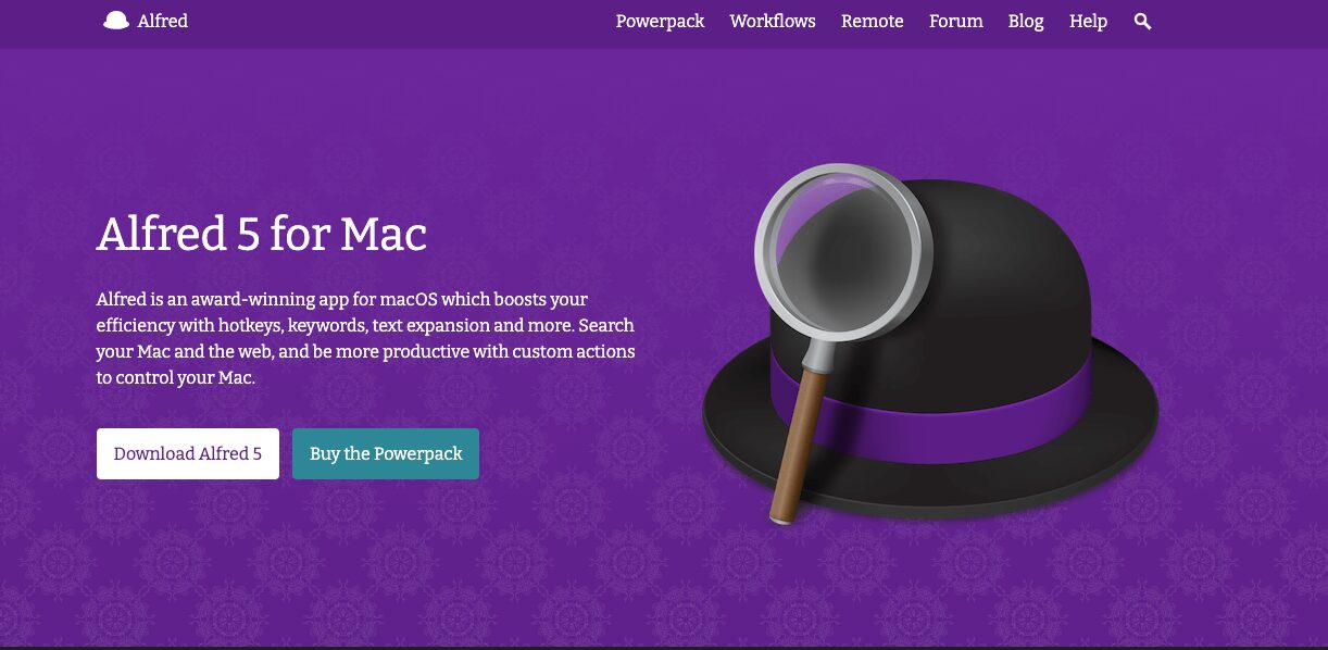 Alfredのサイトトップ画像