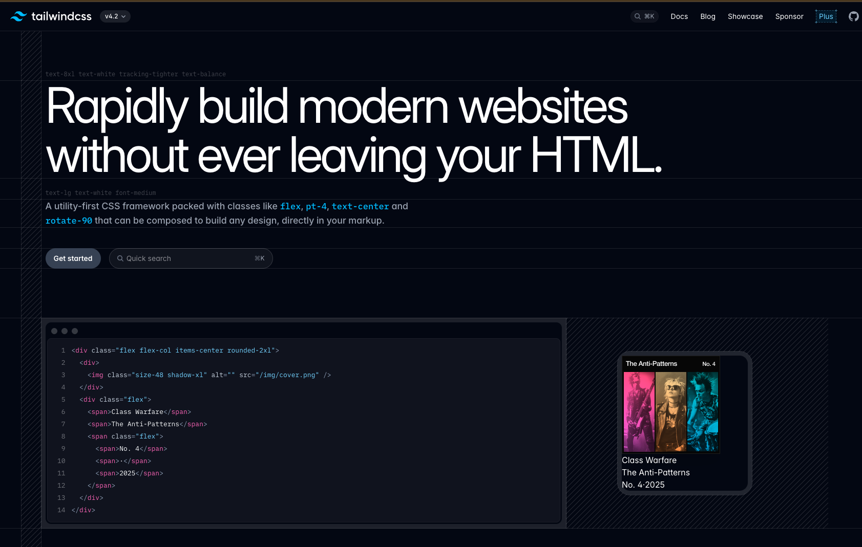 Tailwind CSS公式サイト画像