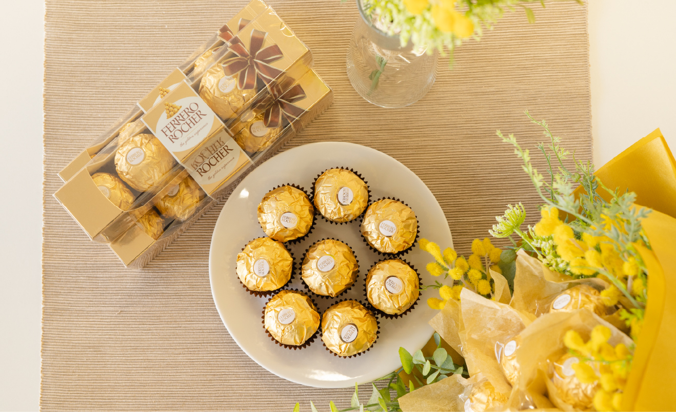 3月8日はミモザの日 フェレロ ロシェ Ferrero Rocher