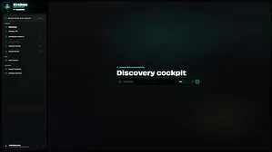NexTide Mediaのライブインテリジェンスツール「Kraken」のディスカバリーポータル画面