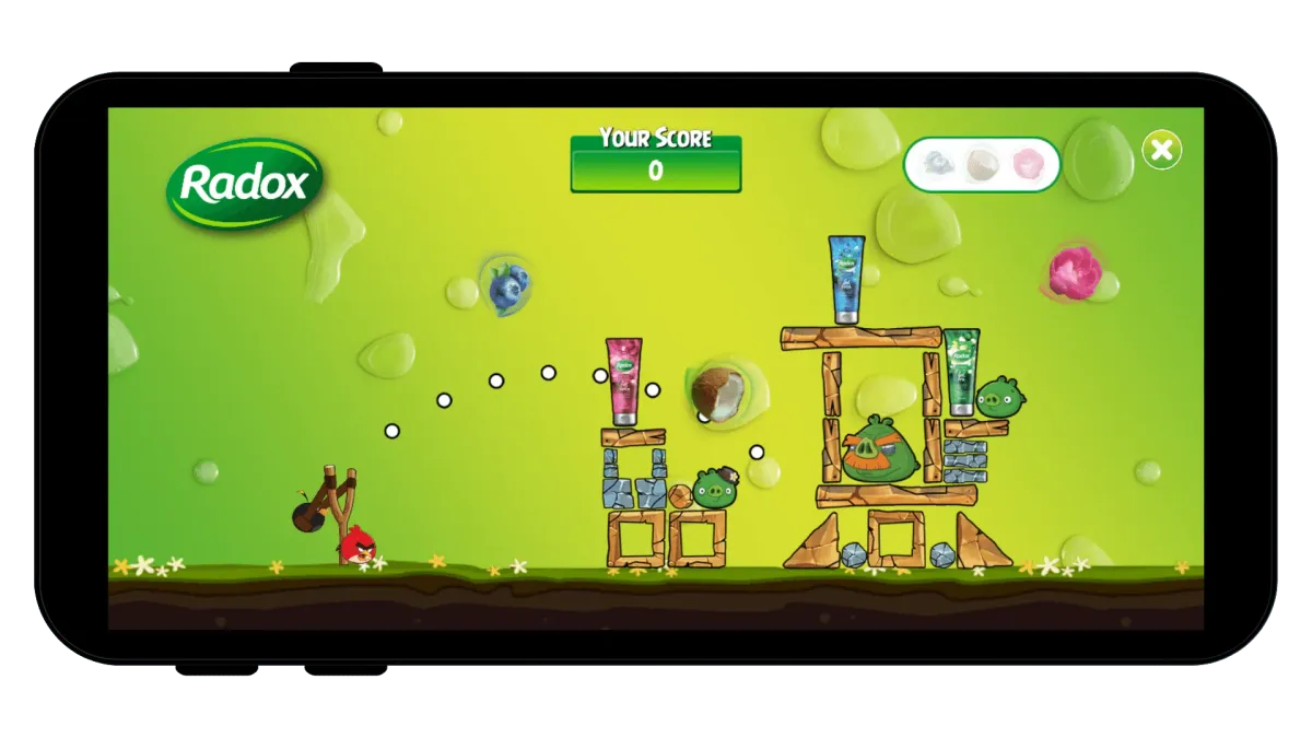 RadoxとVenatusによるブランド化ゲームレベルの広告事例