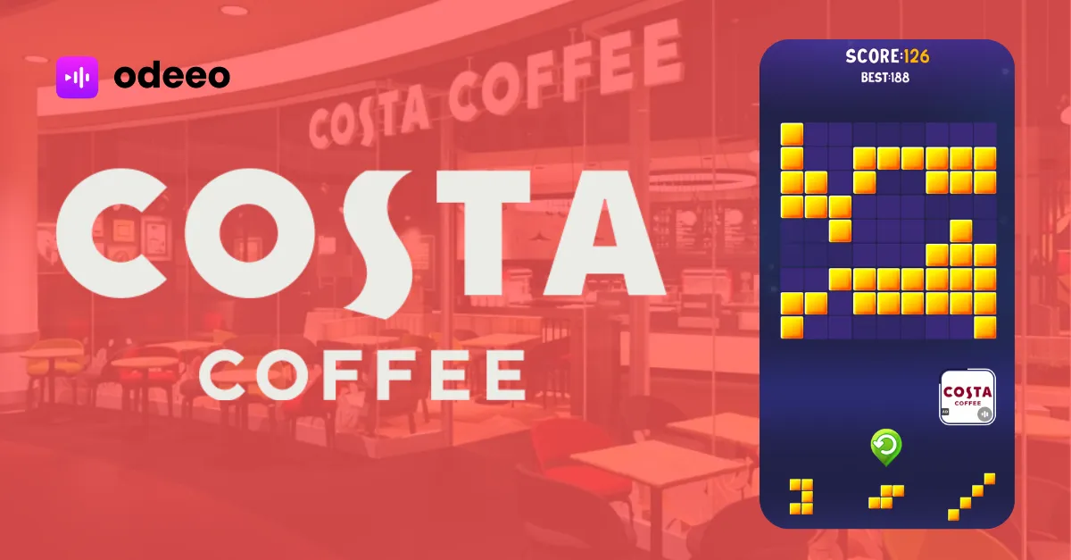 Costa Coffeeの広告出稿事例イメージ(Odeeo公式ケーススタディ)