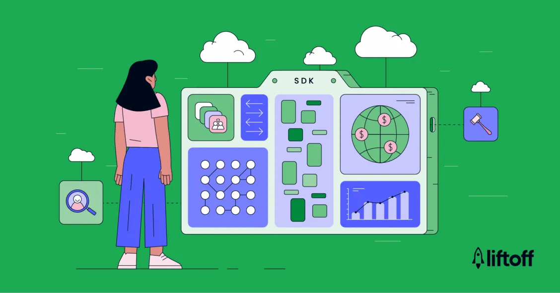 Liftoff Monetize の軽量SDKを表した公式イラスト