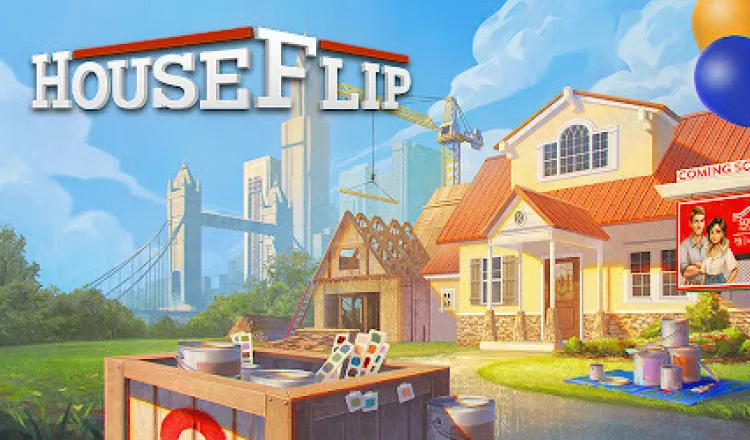 Frameplayの配信対象タイトル例「House Flip」のキーアート
