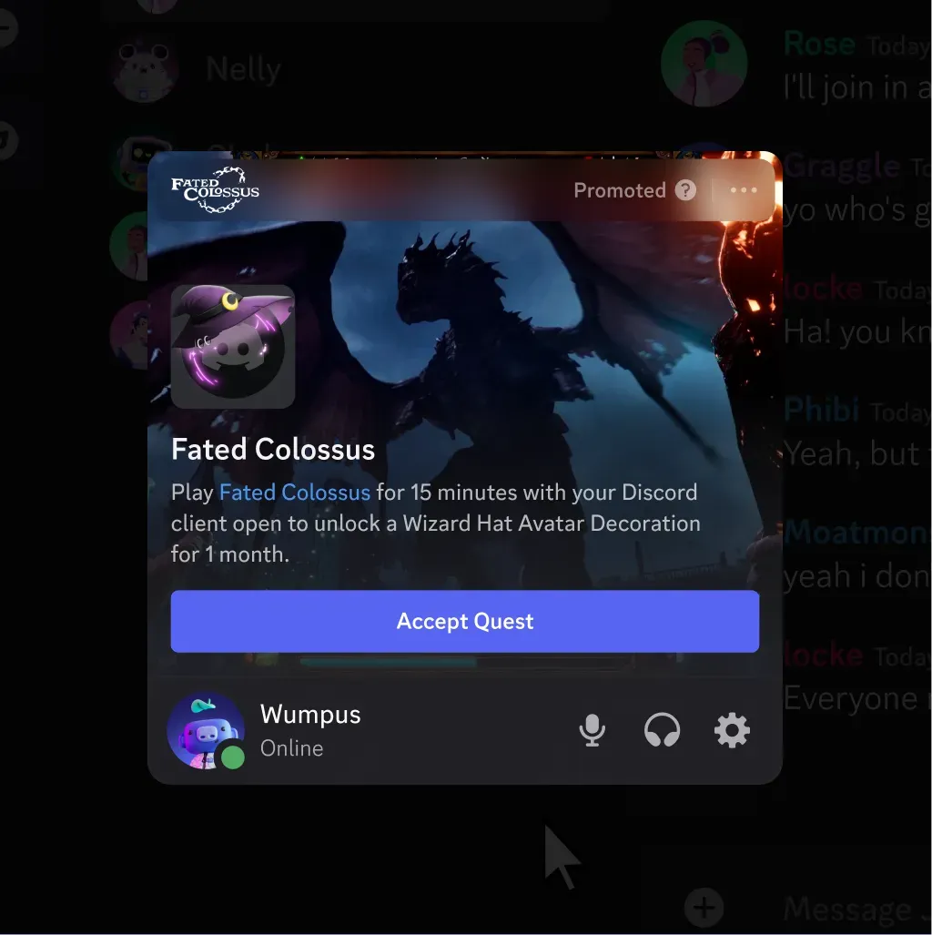 Discord Questsの仕組みを説明する公式ステップ図（ステップ4）