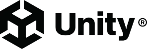 Unityのロゴ(キューブマークとUnityの文字)