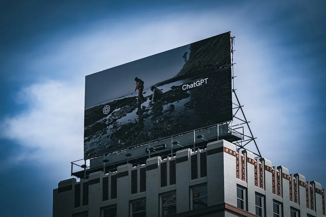 ビルに掲げられた屋外広告——認知拡大媒体がTVCMを補完するイメージ