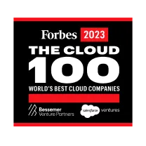 AppsFlyerが受賞したForbes Cloud 100(2023)のバッジ