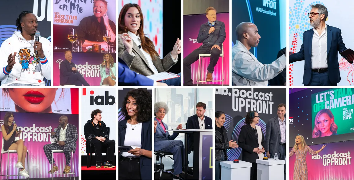 IABが発表したCreatorFronts・Podcast Upfront・PlayFronts統合アップフロントの告知ヘッダー画像