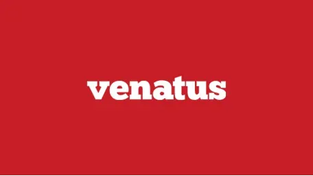 Venatusの公式ロゴ(赤地に白文字のワードマーク)