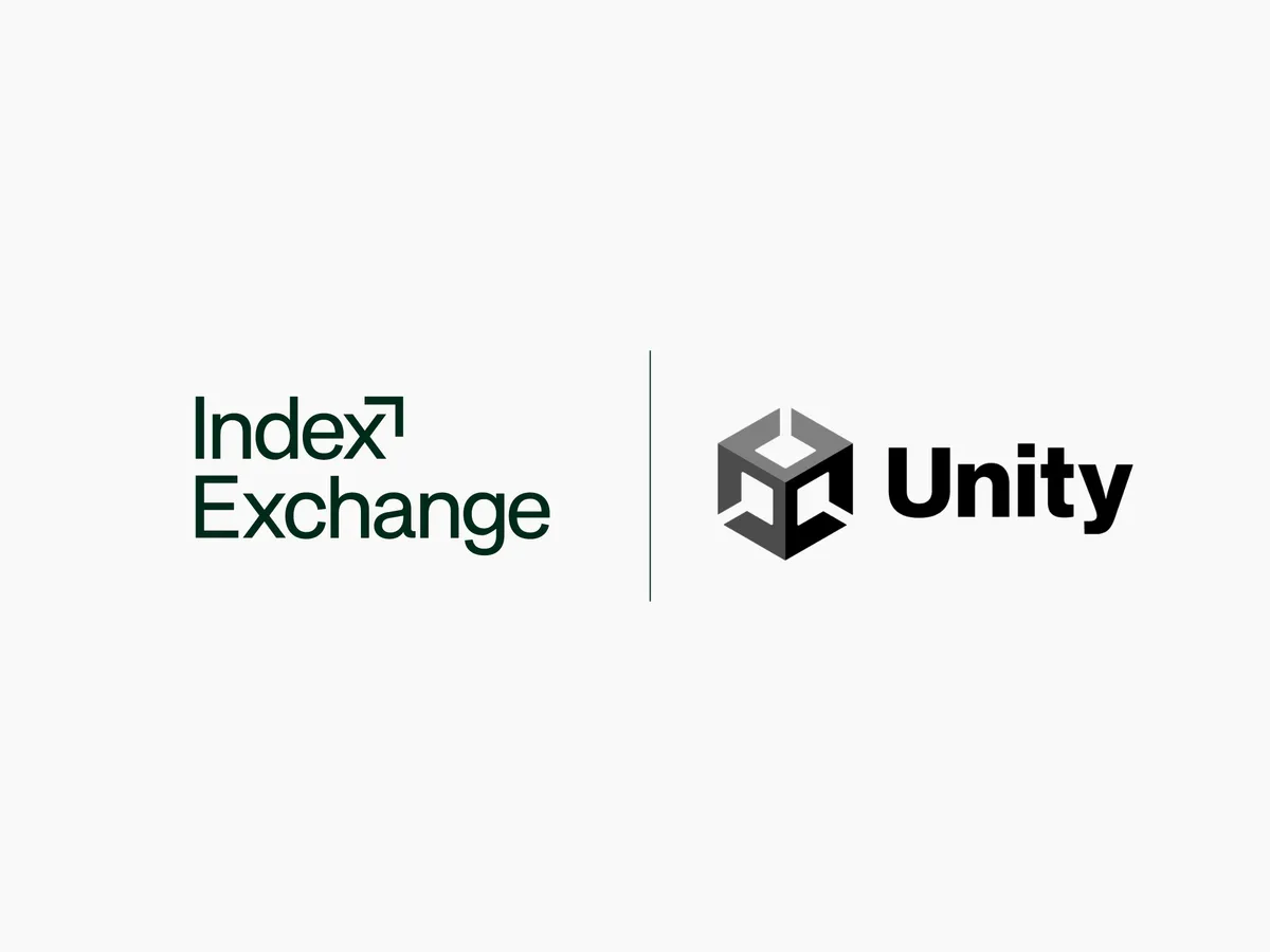 Index ExchangeとUnityの提携発表を示す両社ロゴの並列画像
