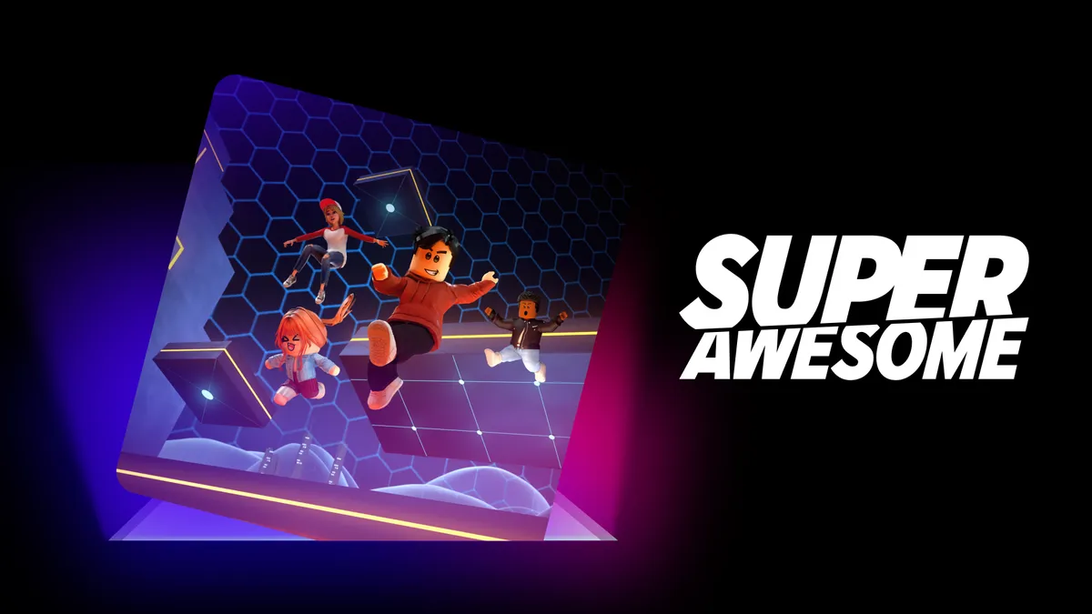 RobloxとSuperAwesomeの提携発表ブログのヘッダー画像