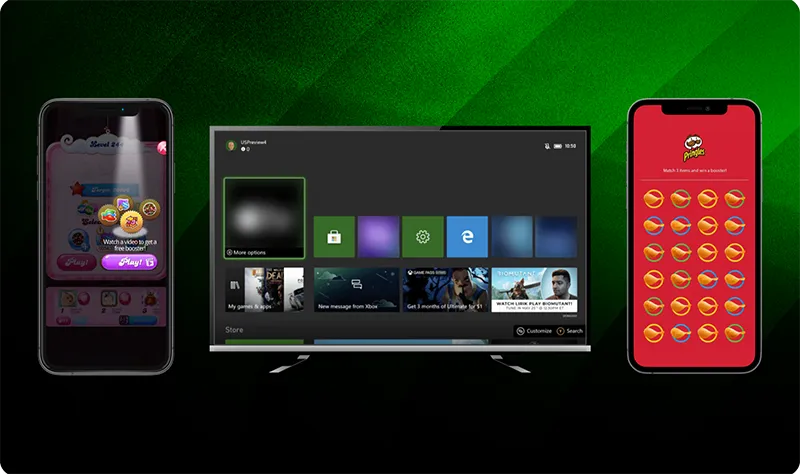 Xbox Media Solutionsのゲーム内広告面を紹介する公式イメージ
