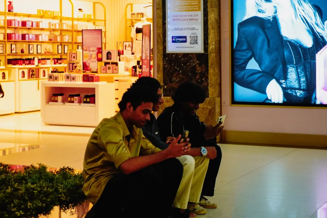 スマートフォンでブランド情報を確認する父親層。デジタルチャネルを通じたブランド接点設計のイメージ」 width=