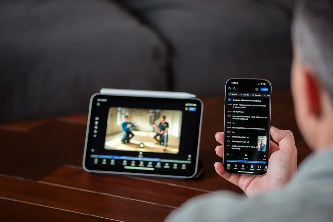 タブレットで配信ドラマを視聴するシーン。ストリーミング時代のプロダクトプレイスメント