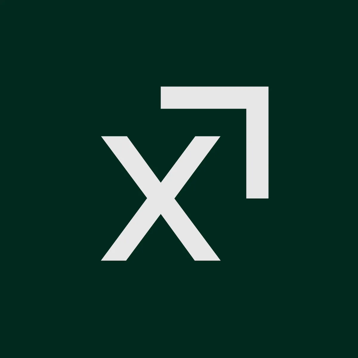 Index Exchangeのブランドアイコン（Xのロゴマーク）