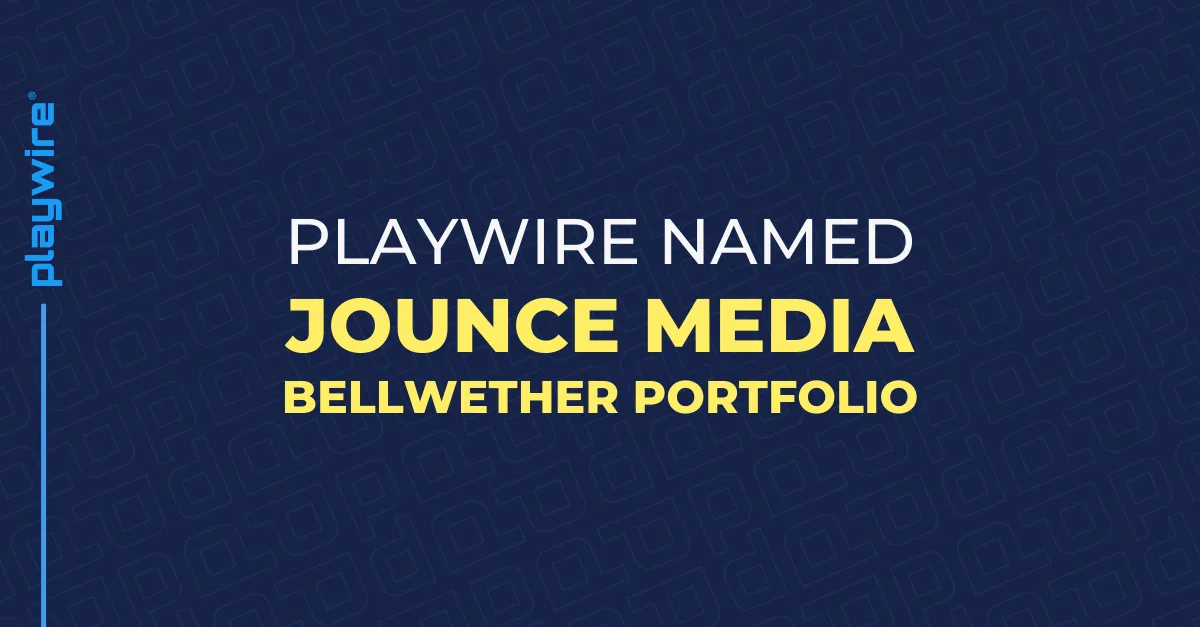 Jounce MediaのBellwetherポートフォリオ選出を告知する公式画像