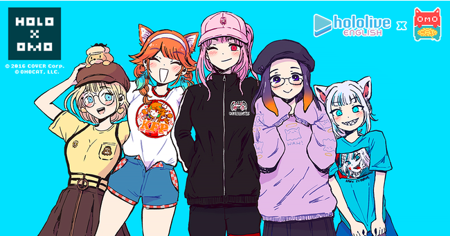 英語圏向けVTuberグループ「hololive English -Myth-」とアパレル