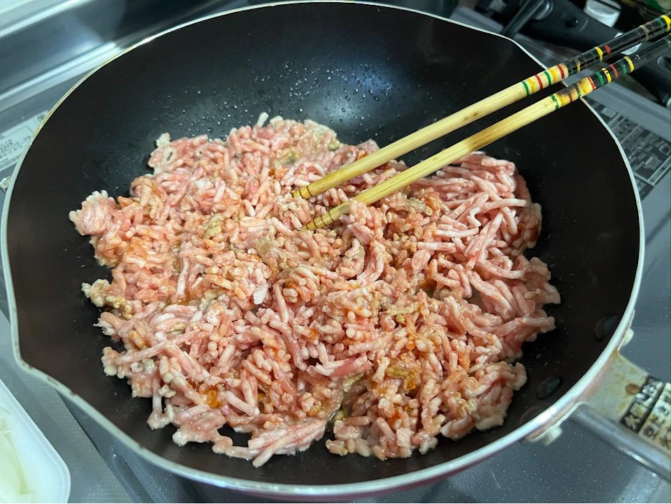 ガパオを作るの画像