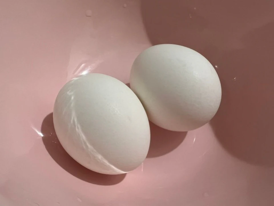 温泉卵の作成の画像