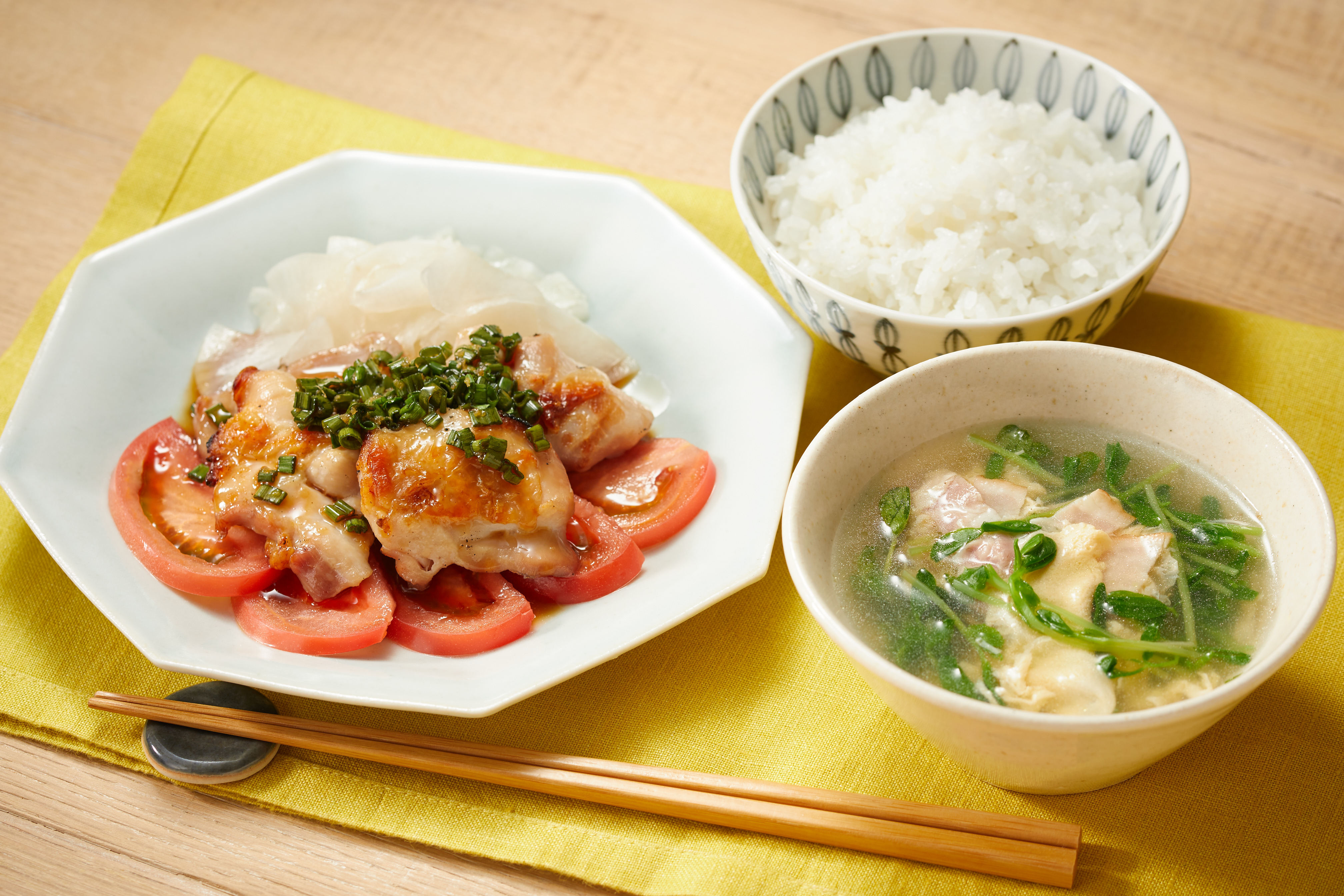 冬の一汁一菜献立レシピ(4)】火曜日「中華風グリルチキン 他」 | 東京