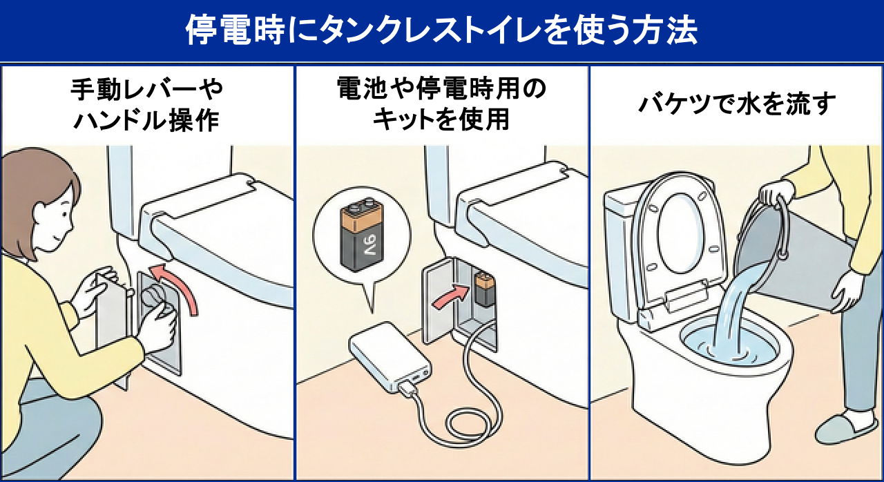 断水 トイレ の 流し 方