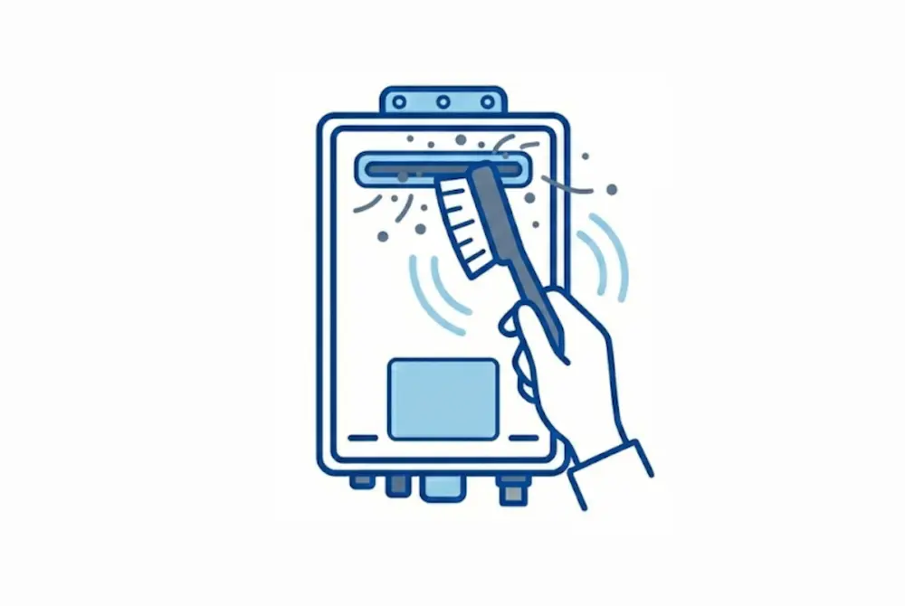 給気口や排気口のホコリやゴミを取り除く