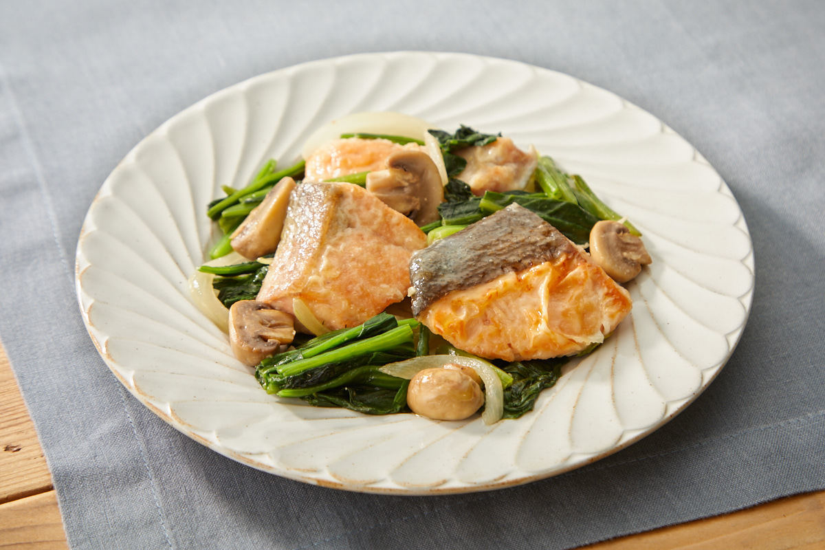 ほうれん草 鮭 レシピ