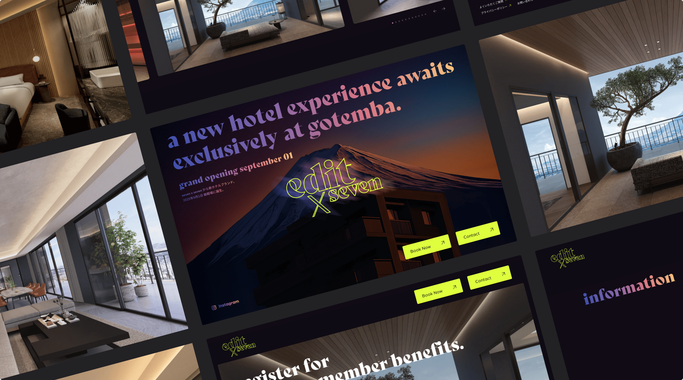 edit x seven FUJI GOTEMBA ティザーサイト詳細ページのメインビジュアル画像