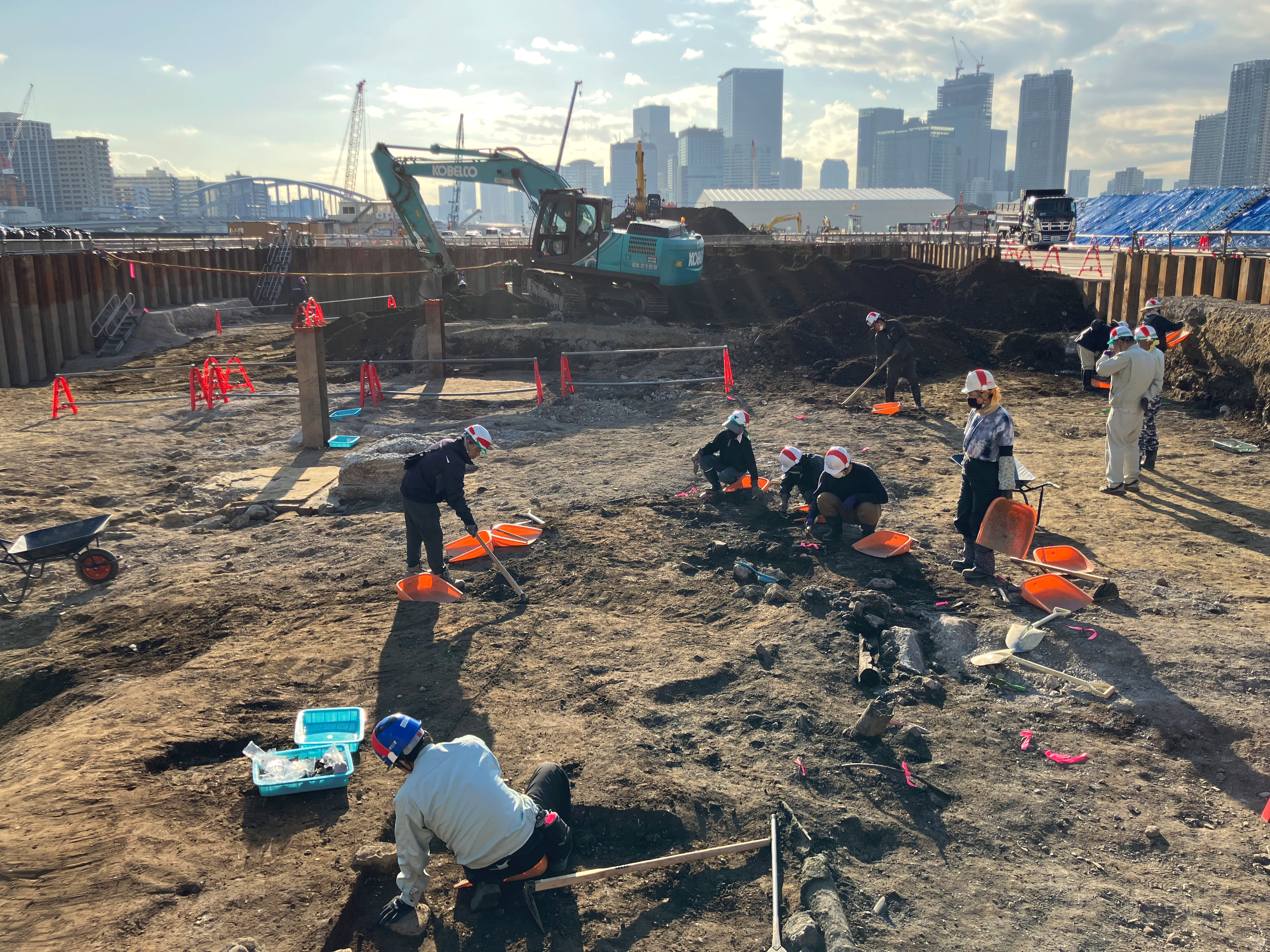 写真２　埋蔵文化財発掘調査の様子