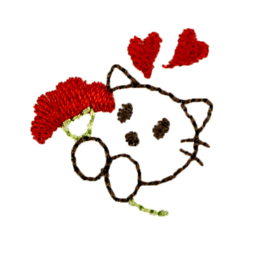 猫とカーネーション【マスク専用】