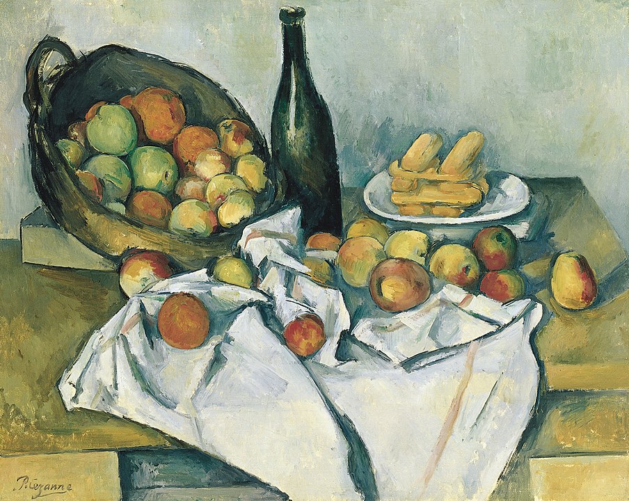 フランス絵画家　Paul Cézanne 果物の静物画 銘画模写　送料込み フランス絵画家 Paul Cézanne 果物の静物画 銘画模写 送料込み