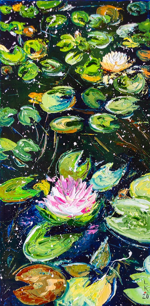 Water lily pond by Liubov Kuptsova