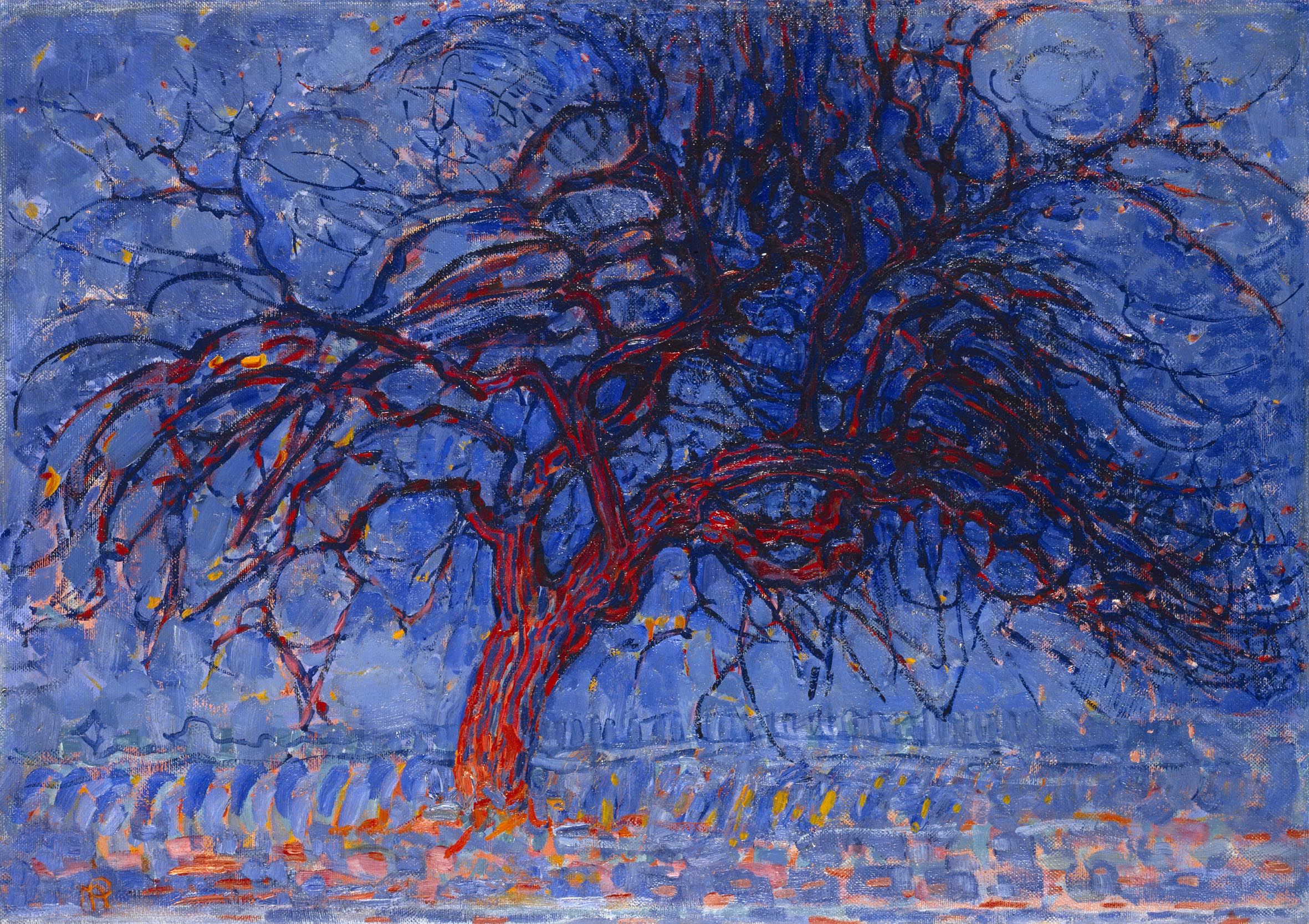 絵画　油絵　ピエト・モンドリアン　アート ピート・モンドリアン（Piet Mondrian） - 世界の有名画家の代表