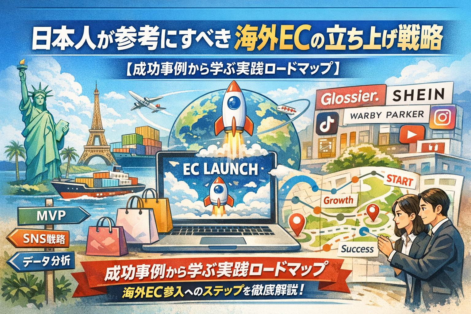 日本人が参考にすべき海外ECの立ち上げ戦略【成功事例から学ぶ実践ロードマップ】