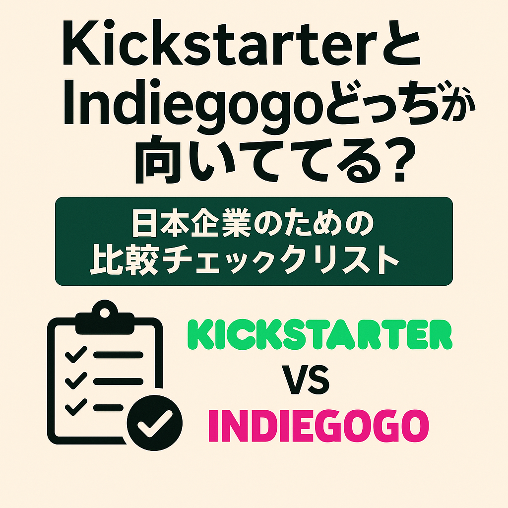 KickstarterとIndiegogoどっちが向いてる?日本企業のための比較チェックリスト