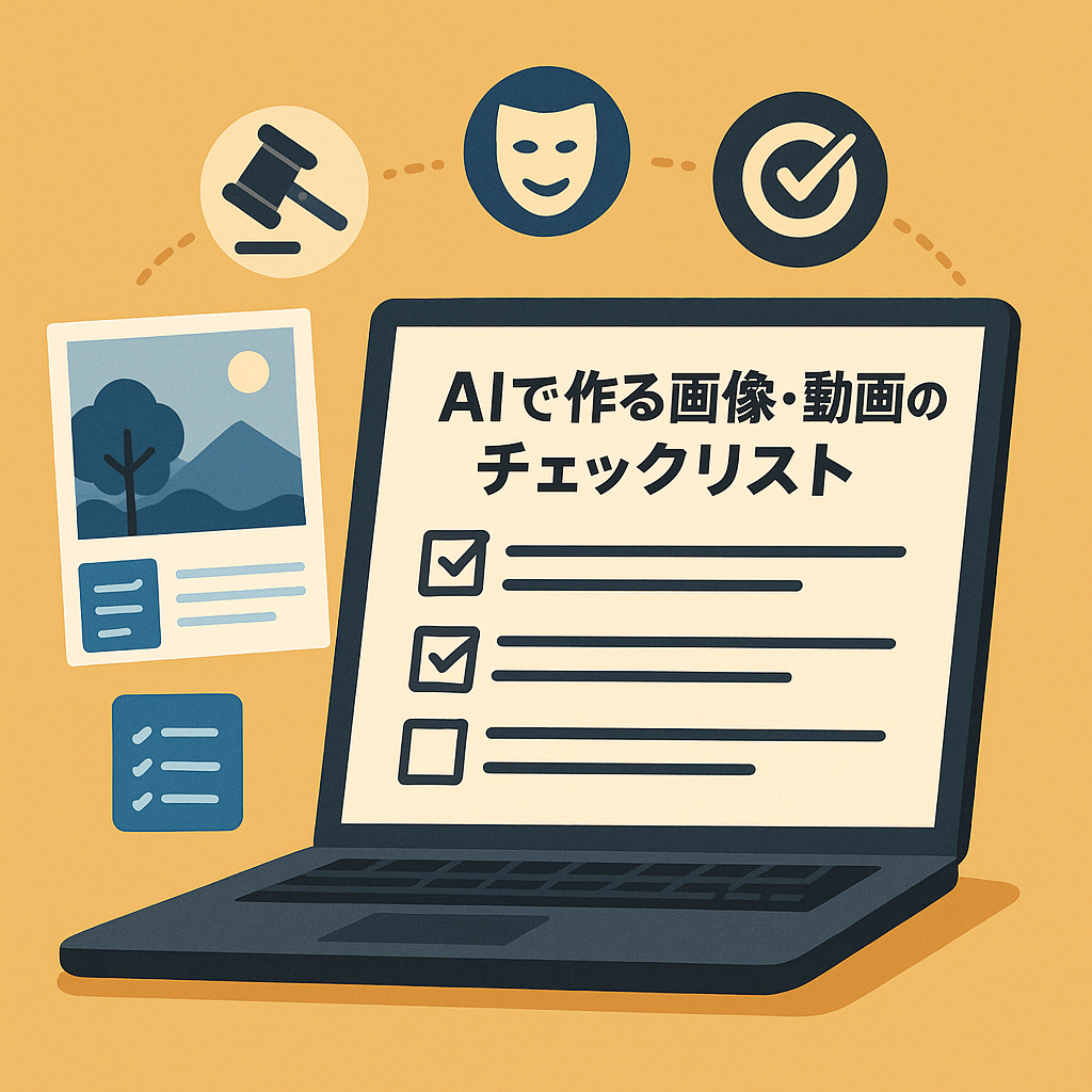 AIで作る画像・動画のチェックリスト(権利/表現/精度) 海外クラファンLPで“やらかさない”ための実務ガイド