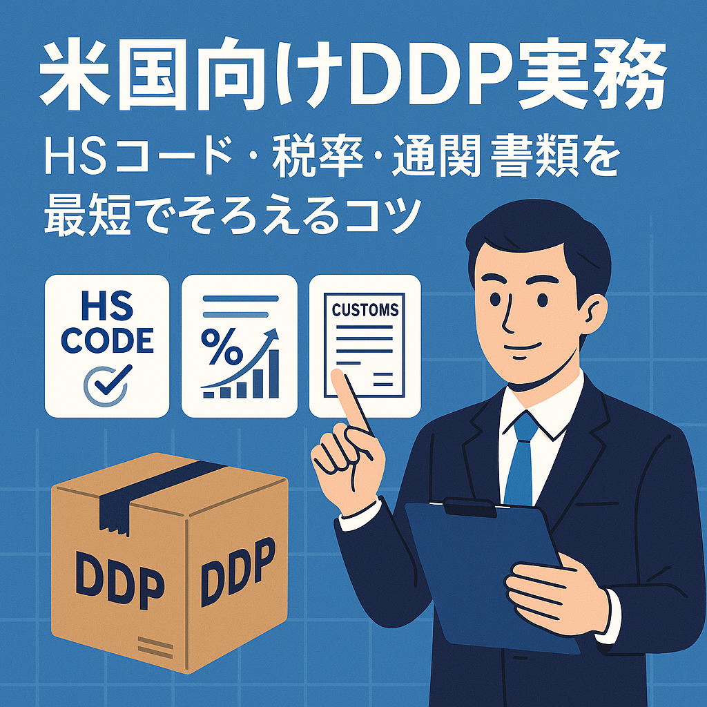 米国向けDDP（関税込み配送）の実務ガイド｜HSコード・税率・通関書類を最短でそろえるコツ