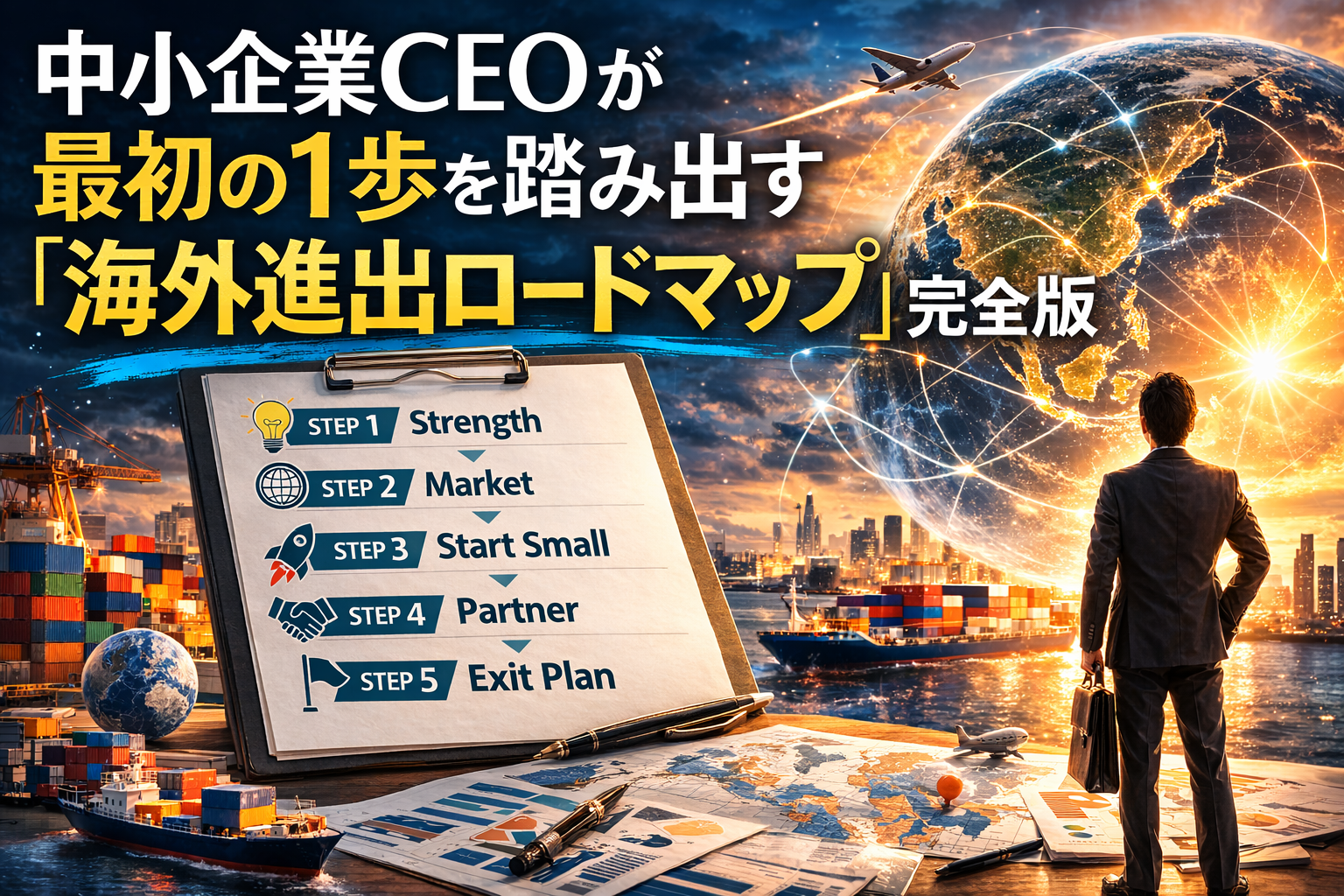 中小企業CEOが最初の1歩を踏み出す「海外進出ロードマップ」完全版