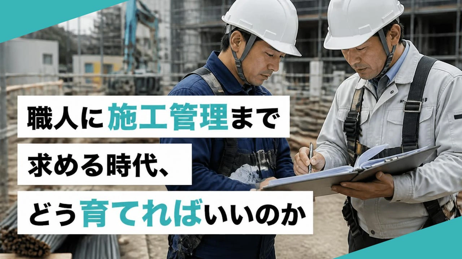 職人に施工管理まで求める時代、どう育てればいいのか
