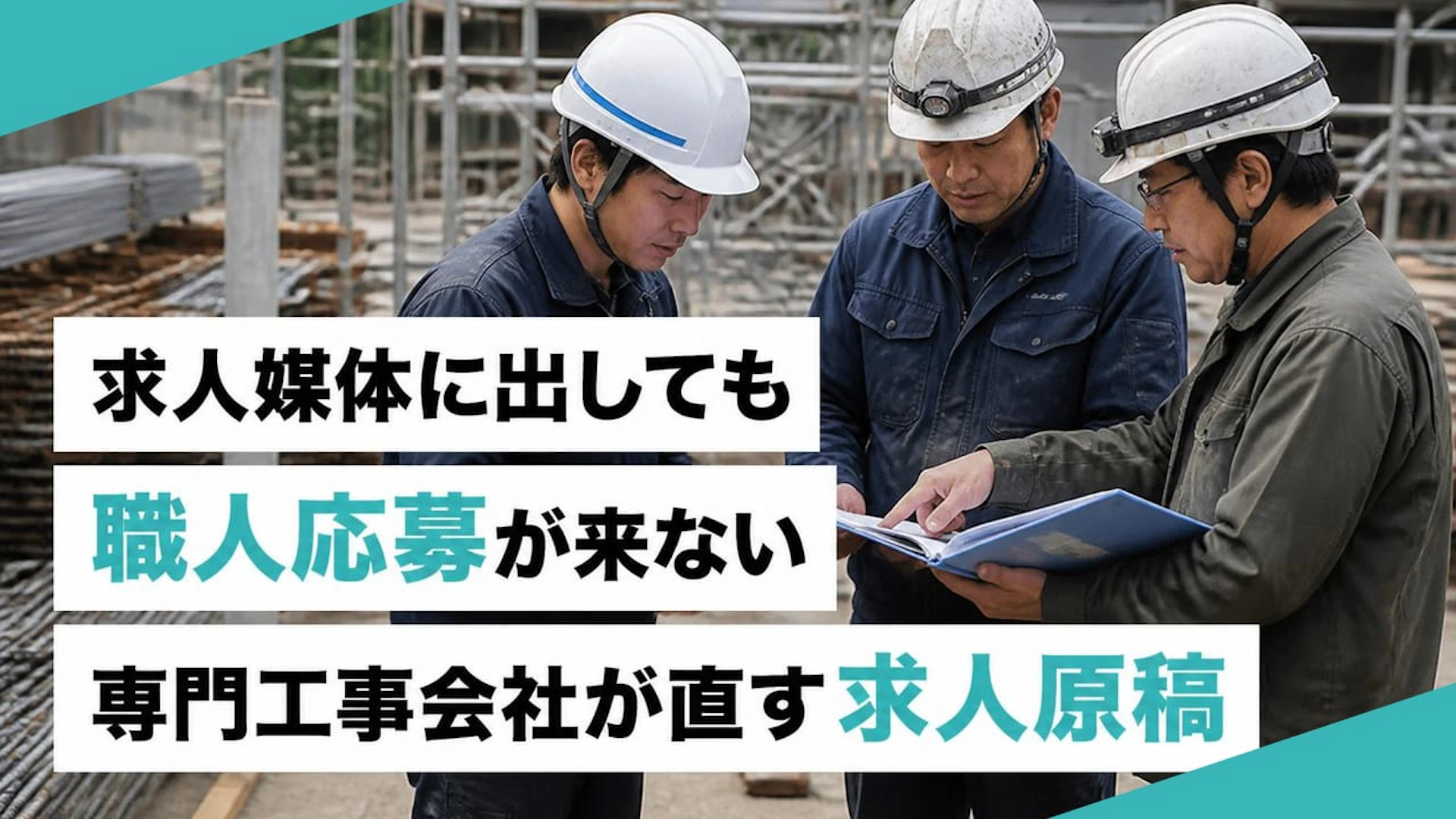 求人媒体に出しても職人応募が来ない 専門工事会社が直す求人原稿