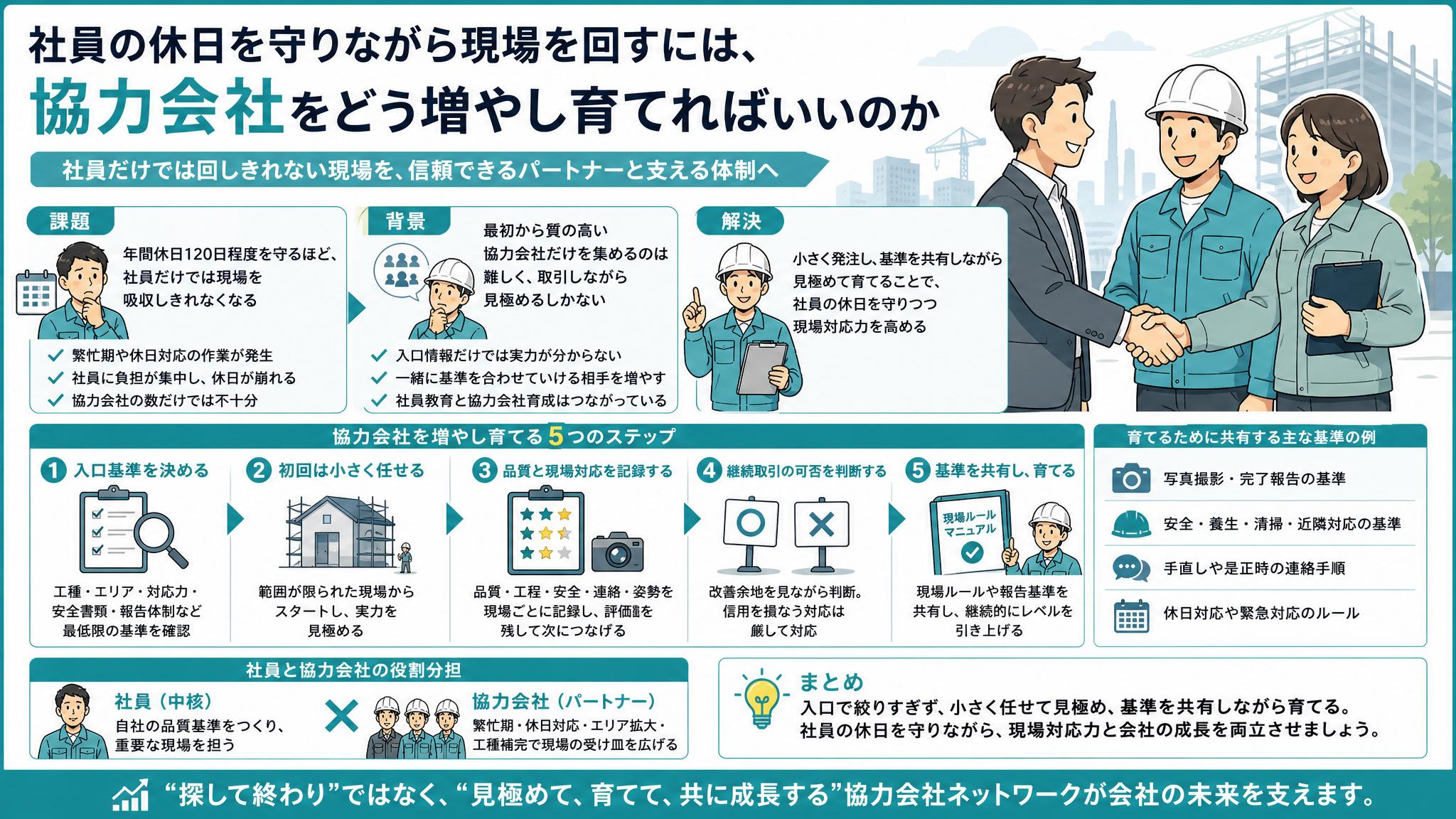 これで海外工場でうまく仕事ができる 年間休日120日を守るほど社員だけでは回らない。協力会社約150社を